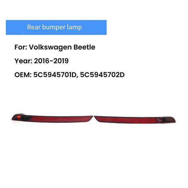 5C5945701B: Rear Left Bumper Brake Parking Light for 17-19 VW Beetle