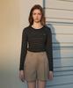 DEHEVE Soft Stripe Long Sleeve [Black]