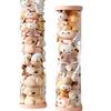 Large Capacity Children's Plush Toy Storage Bin with Wheels & Zipper