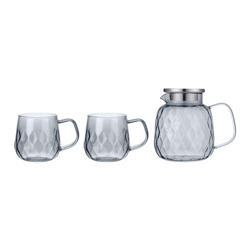 Desland Dragon Scale Glass Water Pitcher & Cup Set