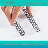 Steel Wire Compression Spring, 1.2-50mm Diameter, Long, Thin & Durable, Yellow, 300 Available