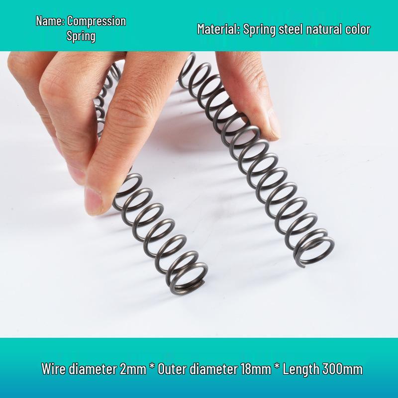 Steel Wire Compression Spring, 1.2-50mm Diameter, Long, Thin & Durable, Yellow, 300 Available