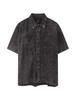 Deobiakaibeu [The B] Men'S Dyed Short Sleeve Shirt Black