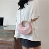 Elegant Soft Pu Crescent Bag For Women Versatile Daily Use With Interior Mobile Pocket Available In Various Shades