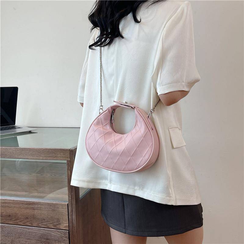 Elegant Soft Pu Crescent Bag For Women Versatile Daily Use With Interior Mobile Pocket Available In Various Shades