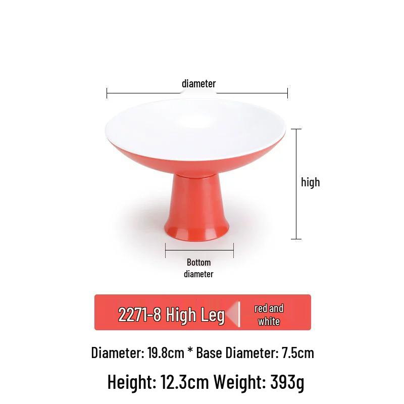 Creative Melamine Pedestal Bowl for Restaurants: Perfect for Hot Pot, Ice Cream, Shaved Ice, and Desserts