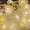 2m 20LED Seashell Starfish Sea String Lights Battery Powered Fairy Lights Under Sea Theme Wedding Birthday Party Decor