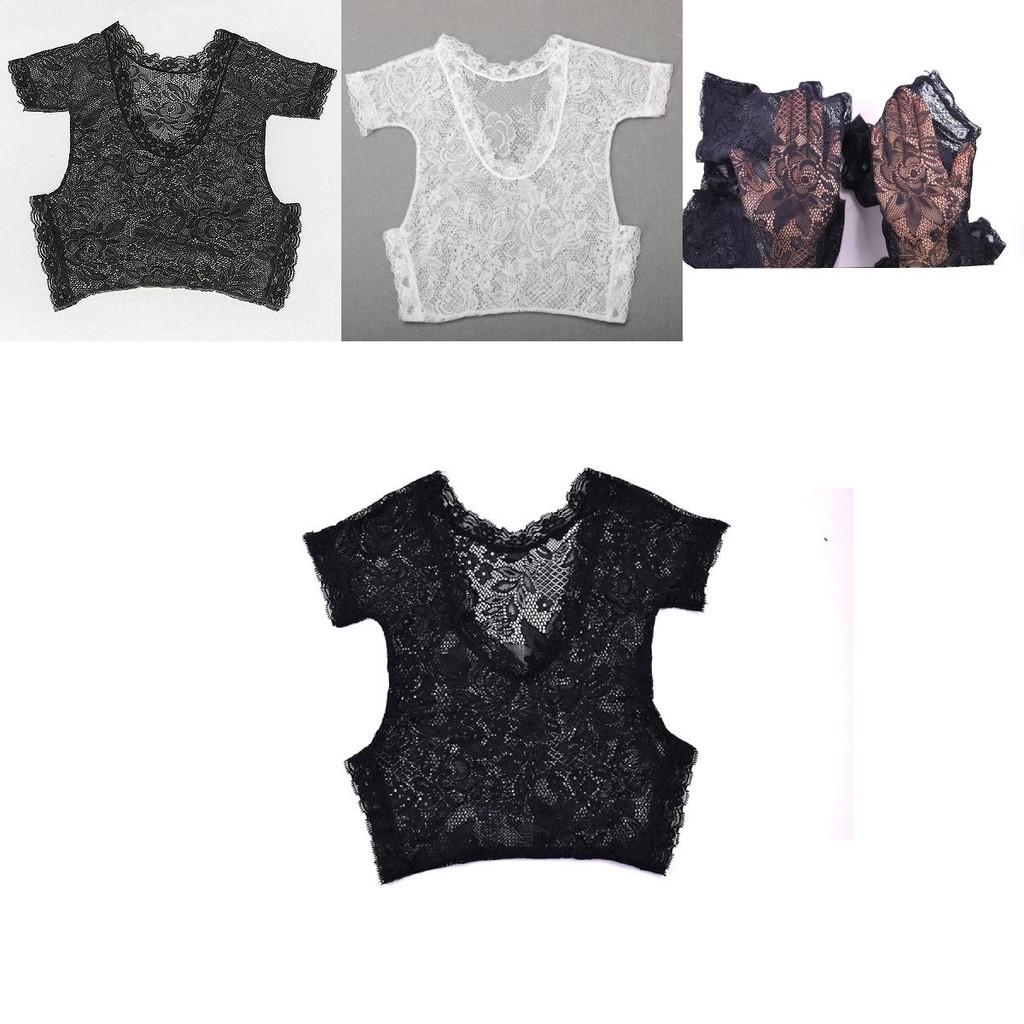 European Style Baby Photography Onesie With Nylon Material And Lace Detail For Infants