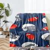 American football Theme Printed Blanket - Perfect for Couch, Bed, Travel & Outdoor Use | Machine Washable, Cozy & Durable.