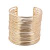 Alloy Spiral Armband Swirl Upper Arm Cuff Armlet Bangle Bracelet Egyptian Costume Accessory for Women Gold Silver Color