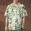 Plus Size 6XL-13XL Fashion Men's Distressed T-shirt Summer Oversized Tops Casual Painted Short Sleeve Tee Summer Clothing