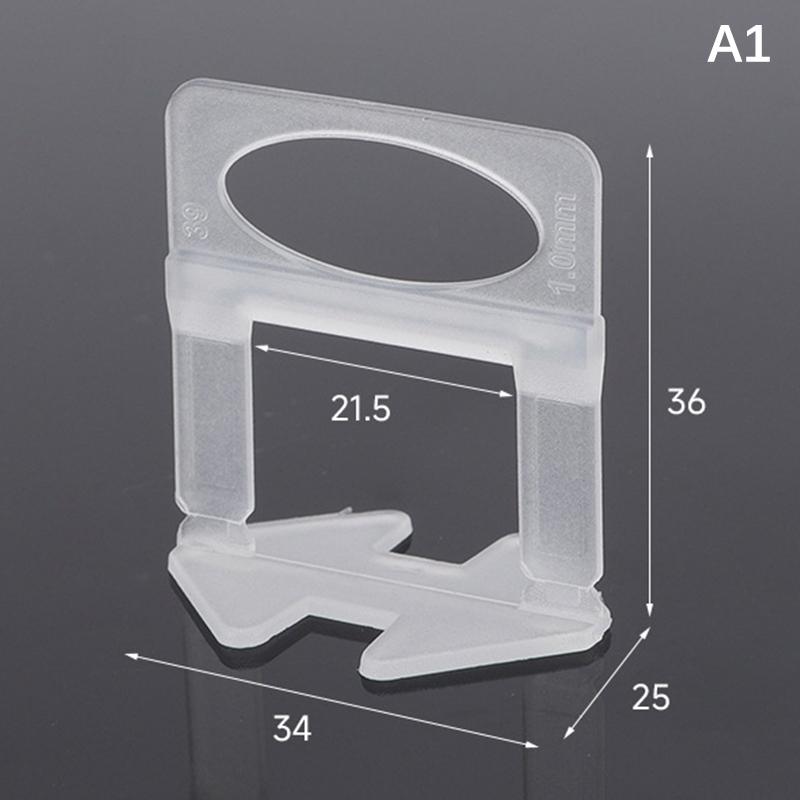 100 stuks Keramische Tegel Egalisatie Systeem Clips Afstandhouders Legclips Voor Tegel Leggen Vloer Muur Bouw Gereedschap 1/1.5/2/2.5/3mm