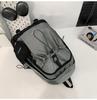 Herren College-Stil Rucksack mit Kordelzug und großem Fassungsvermögen - Sportliche Campus-Computer-Umhängetasche