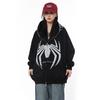Retro American High Street Top Spider Design Sense Modetrend Kapuzenmantel Pullover