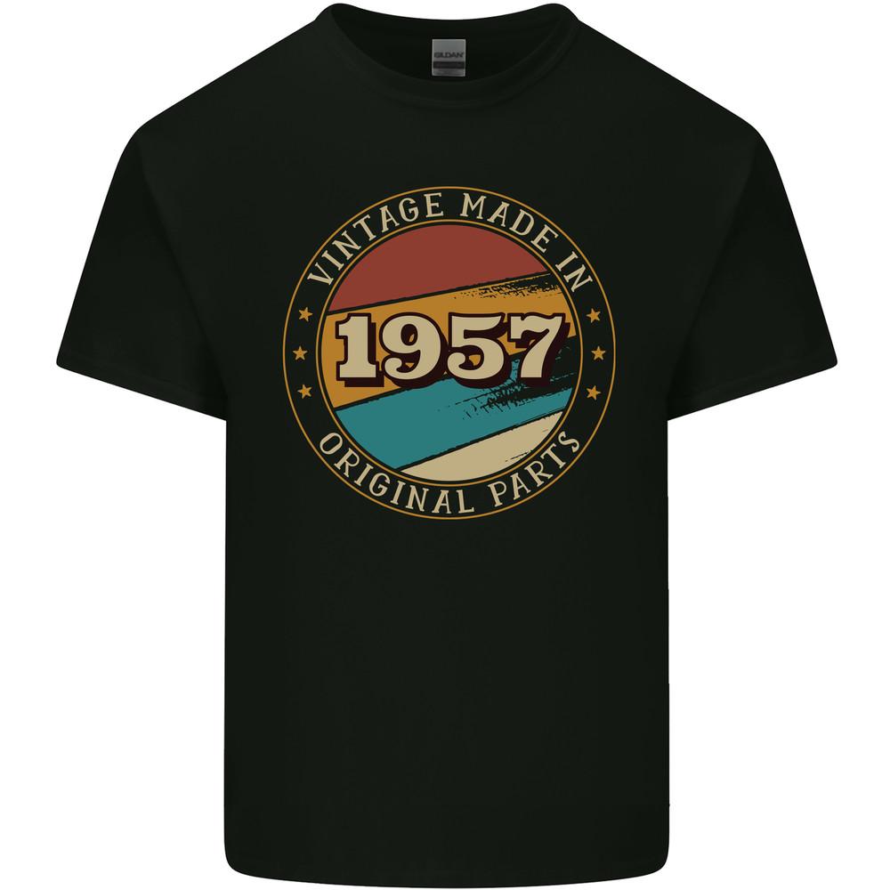 

68th Birthday Vintage Made In 1957 Mens Light Cotton T-Shirt 2XL
