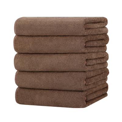 Microfiber Bath Set of Hotel Large Size Instant for Professional Bath New Gift Towels, 5, Quality, (60x120cm), Fluffy, Absorbent, Quick-Drying,