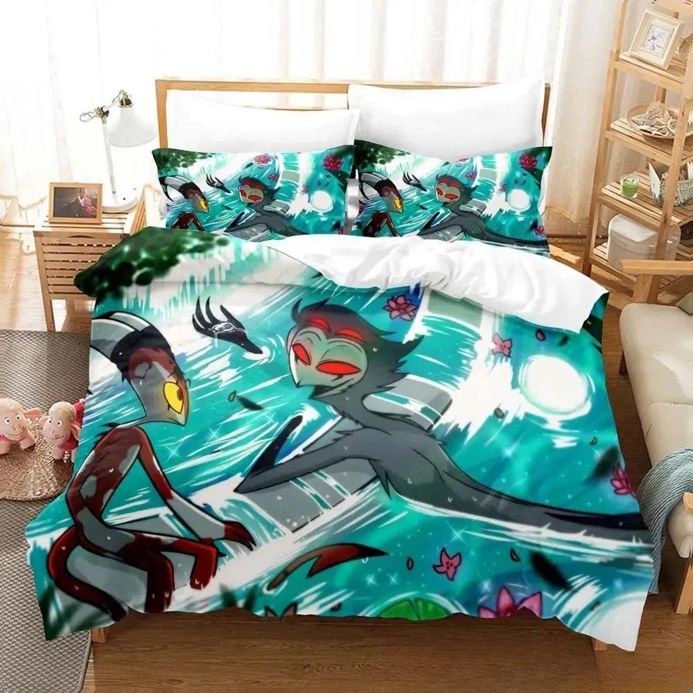 Home Living Luxury Gaming Loona boss Bedding Set Cartoon Anime three-piece set Adult Kid Bedroom Duvet cover Sets 3D Print Anime