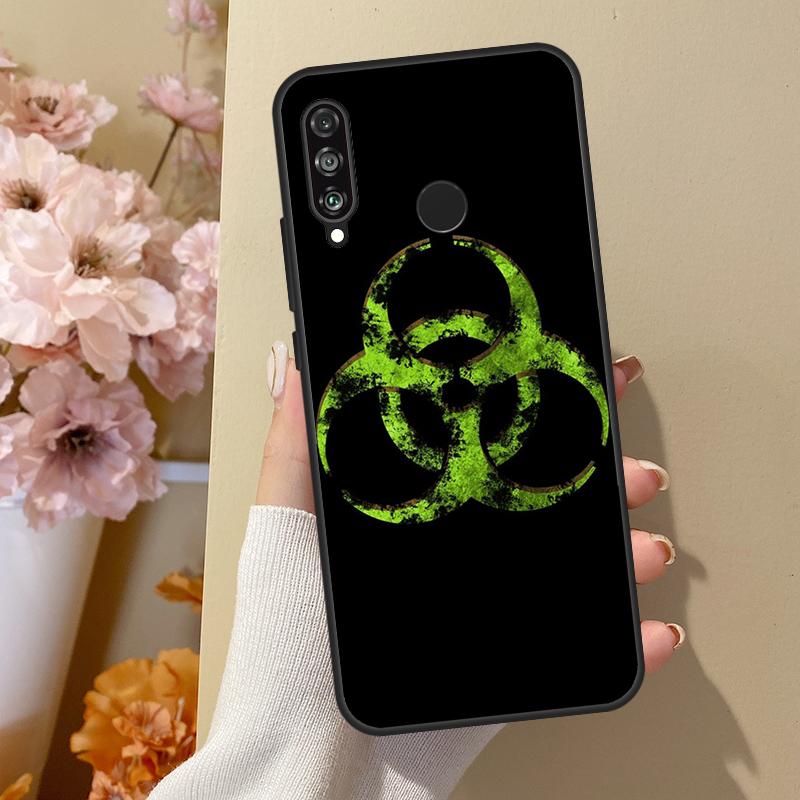 Biohazard Symbol For Huawei Nova 10 SE 9 3i 7i 8i 11i 12i Y73 Y90 Y70 Y72 Y61 Y91 P60 Pro P40 P30 Lite Case