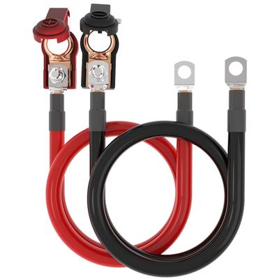 SHIERLENG 4 AWG Gauge 25mm2 Battery Terminal Connector, 30cm Red
