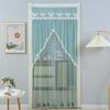 Breathable Lace Sheer Door Curtain Embroidered Door Drape Practical Mosquito Net Curtains  Bed Room
