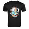 Adventurer Cat With Magnifying Glass Graphic T-Shirt