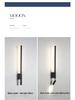 Nordic Minimalist Long Strip Bedside Wall Lamp with Eye-Protecting Reading Light and Switch for Hallways, Entrances, and Hotel Rooms