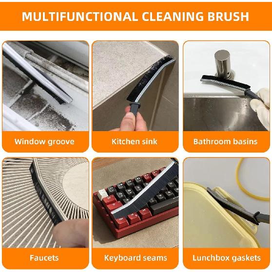 Crevice Cleaning Brush, Multifunctional Hard-Bristled Gap Scrub Brush, 2025 New Multifunctional Gap Cleaning Brush Tool, Dead Corners Brushes for