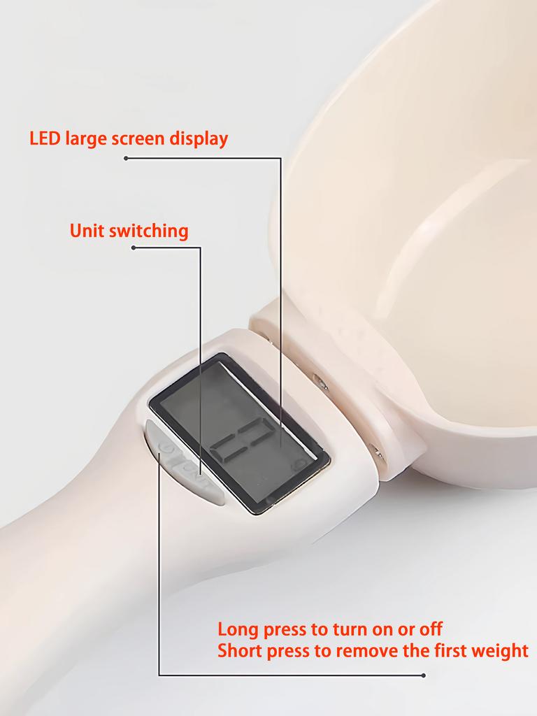 Pet Food Measuring Scoop Electronic Dog Cat Food Measuring Cup Digital Spoon Scale Kitchen Food Scale with LED Display