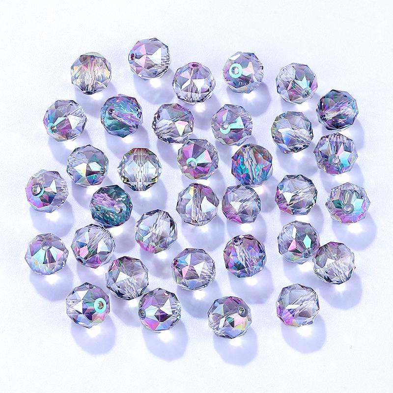 8mm/10mm Transparent Austria Crystal Glass Beads Roundle Spacer Loose Bead for DIY Bracelet Necklace Jewelry Making Accessories