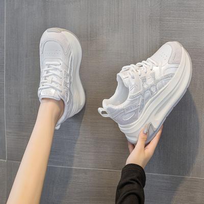Thick-soled Versatile Women's Autumn and Winter New Heightening Breathable Heightening Casual and Comfortable Sports Shoes