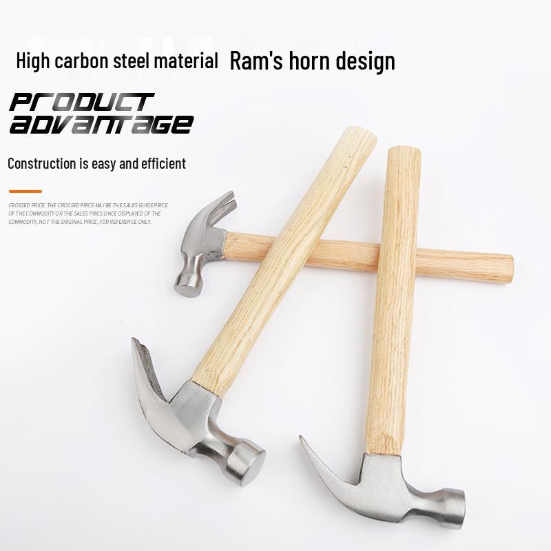 Mini Kladivo s drápkem pro domácnost s dřevěnou rukojetí - Speciální ocel pro zpracování dřeva a zatloukání hřebíků