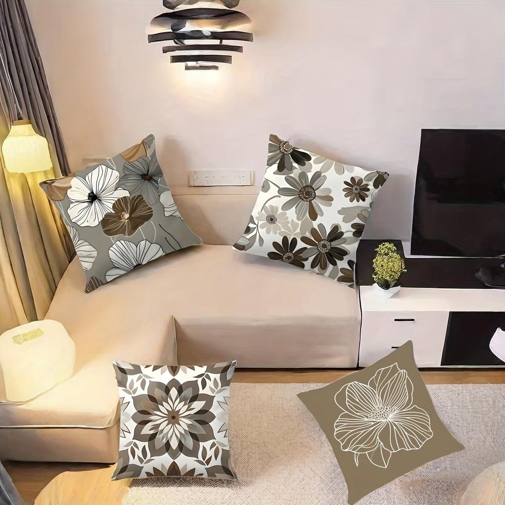 Geometric Floral Decorative Pillowcase Cushion Cover Living Room Bedroom Office Corridor Home Decoration Soft Decorative Cover