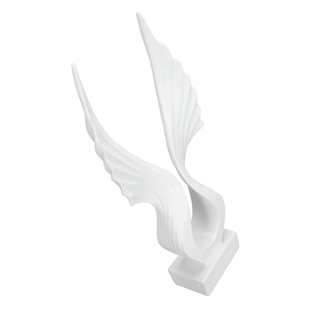 Abstract Wing Sculpture Artistic Decorative Resin Wing Statue Ornament for Living Room Office