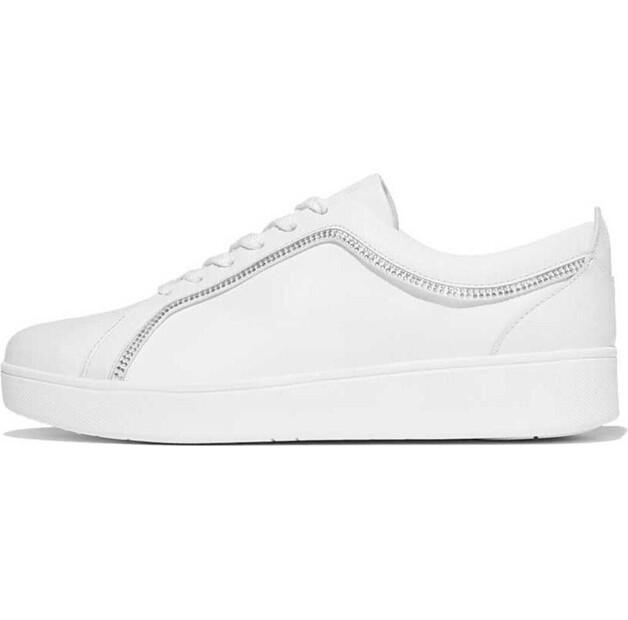 Кроссовки FitWear Rally Crystal-Trim Leather Sneakers