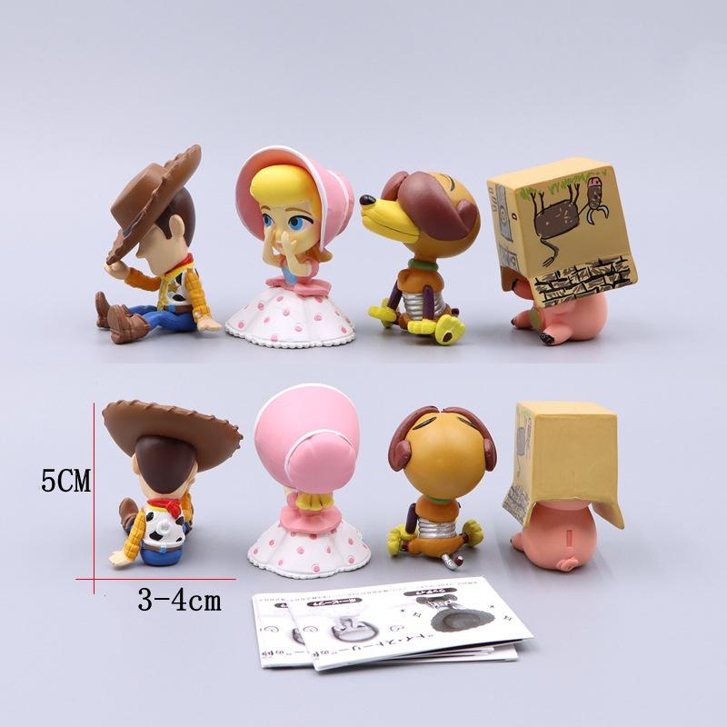 4 Pezzi Mostri dell'Università Toy Story Inc Figure Alieni Action Figure Anime Michael Wozosky Randall Boggs Modello Versione Q Giocattoli