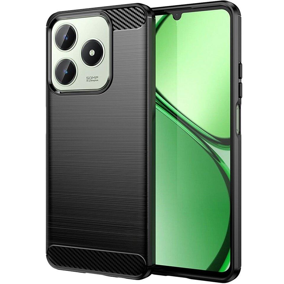Case for Realme C63, Carbon, Black