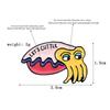 Big Eyes Anime Squid Drip Oil Brooch - Underwater Animal Cuttle Pin Badge