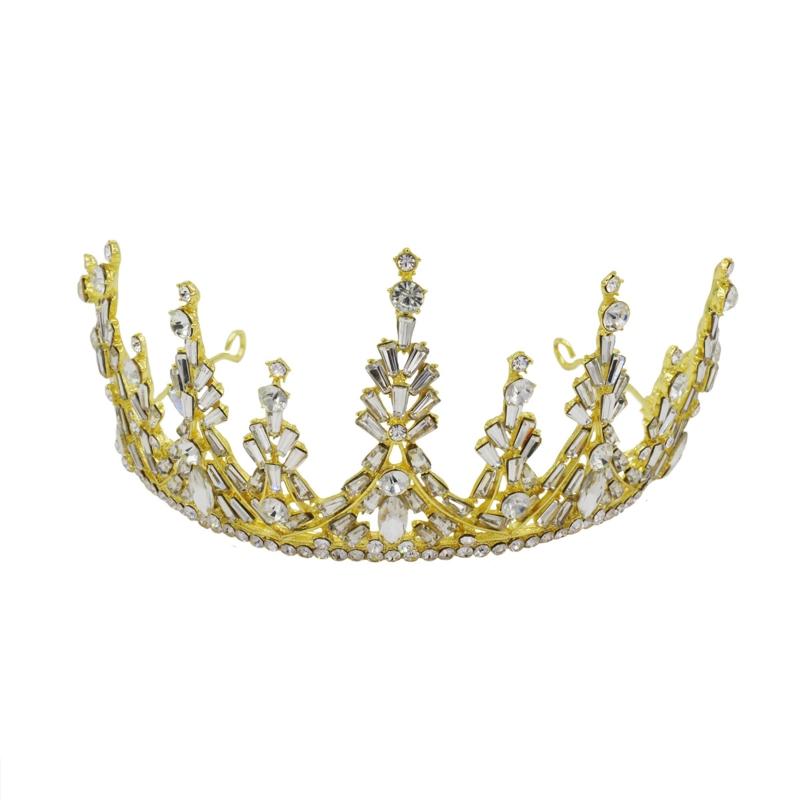 Bridal Wedding Crown Headband Rhinestones Crystal Hair Hoop Vintage Hairband for Party Prom Halloween Costume Headpie