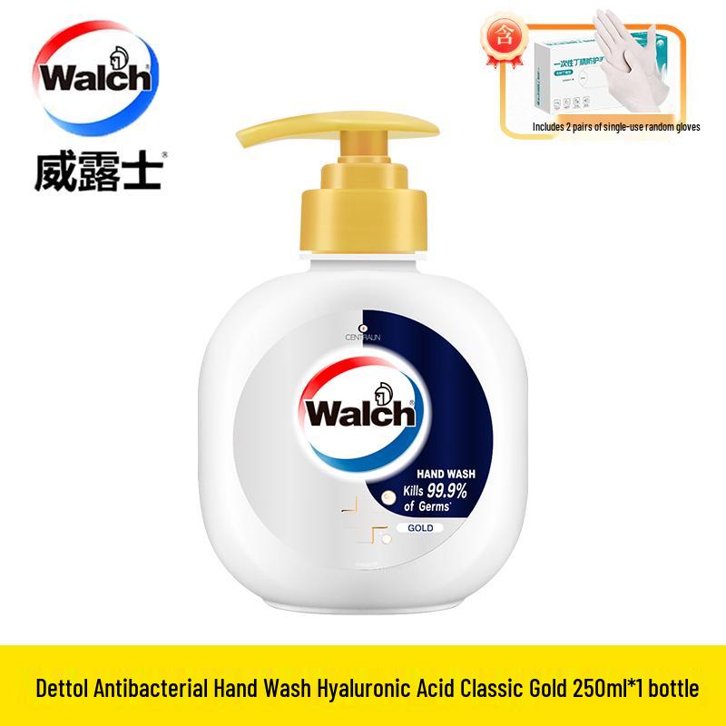 

Walch Antibacterial Hand Wash, Hyaluronic Acid Classic Gold, 250ml