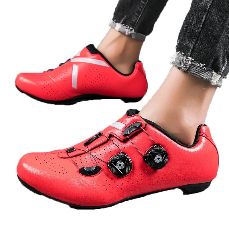 Men MTB Self-Locking Speed Racing Bike Shoes Bicycle Sneakers Spd Cycling Shoes Cleats Women Mountain Road Cycling Footwear