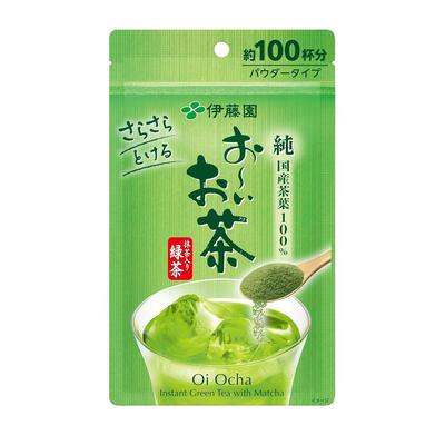 Itoen Oi Ocha Matcha-iri Ryokucha Prášek 80g Typ sáčku se zipem