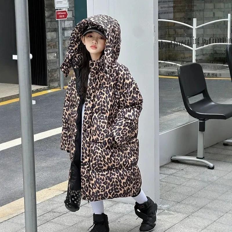 Girl Winter Thickened Warm Jacket Children's Personalized Hooded Jacket