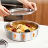 Stainless Steel Egg Steamer Bowl with Lid Food Grade Steaming Pot for Microwave Heat Resistant Custard Dish for Home Kitchen