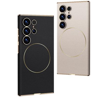 Samsung S25 Ultra Mobile Phone Case S24u Electroplated Curved Surface S23ultra Wireless Charging Anti Fall Protection