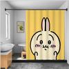 Shower Amine Chiikawas Curtain Waterproof Polyester Fabric Paint Colorful Bath Curtains Home Bathroom Decor Curtain With Hook