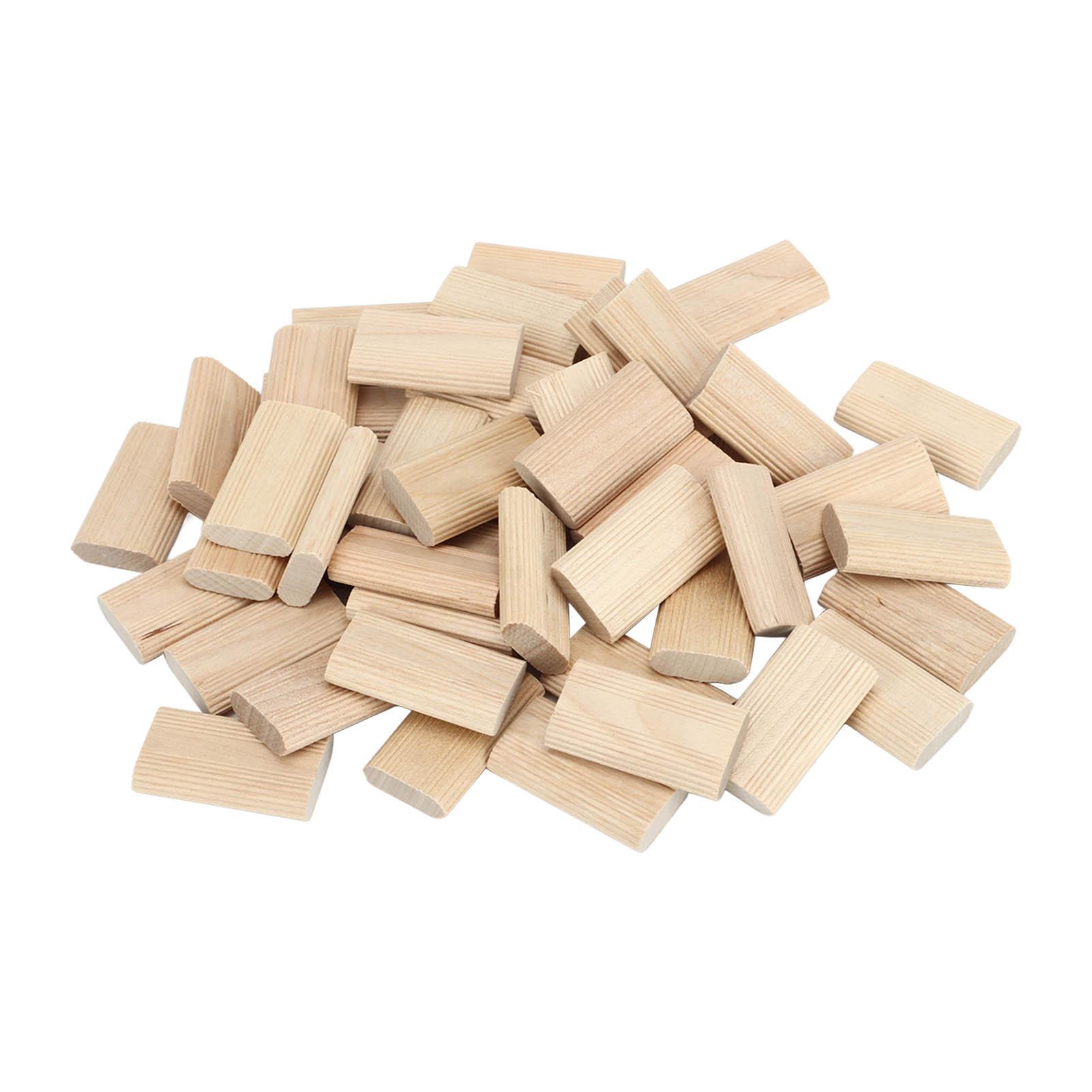 

50Pcs Domino Tenon Beech Wood 8x40mm Loose Tenons Woodworking Accessory for Positioning