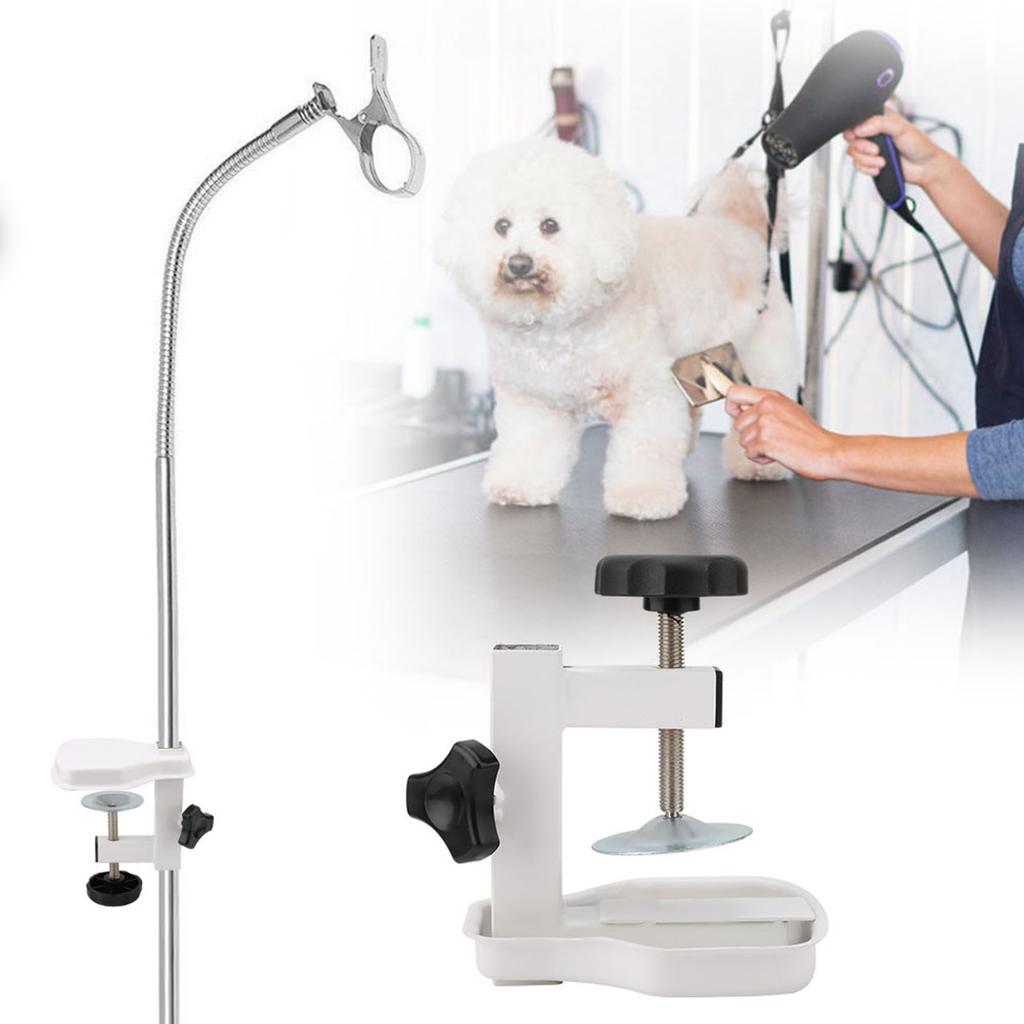 Pet Grooming Table Arms Hair Dryer Clamp Clip Holder(Inner Dia 2*2cm)