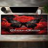 1PC Custom Name Butterfly Roses Art Mouse pad, keyboard and mouse desk pad, for computer notebook  Birthday Gift For Any Room Or Office