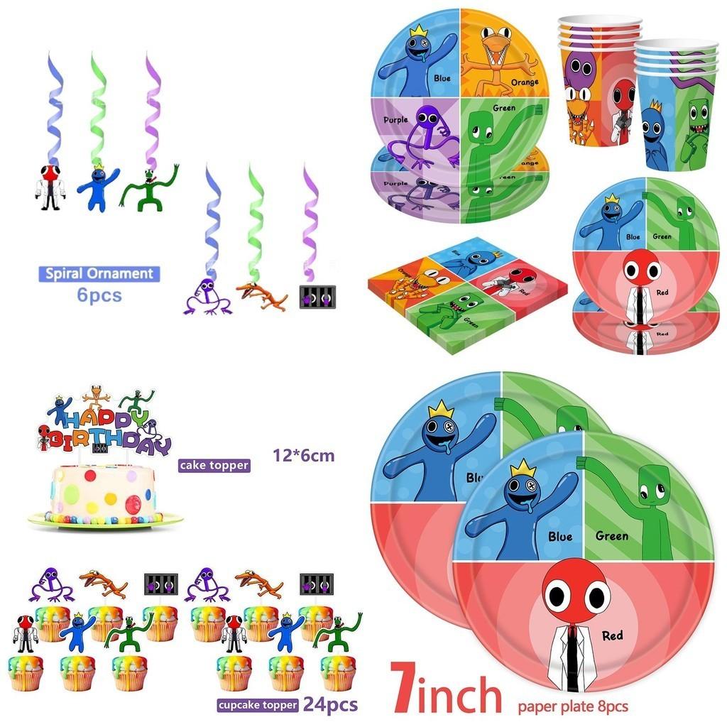 Roblox Rainbow Friends Birthday Party Supplies Complete Kit With Balloons Cake Topper Banner And More!