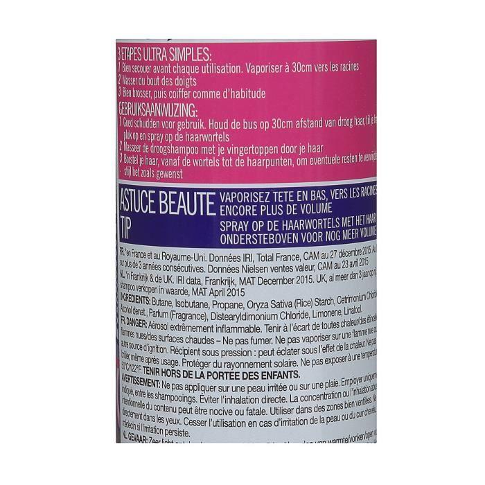 BATISTE Shampoing sec pour cheveux Heavenly volume - 200 ml
